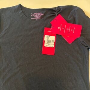 Commando Black Short Sleeve Crewneck Tee with Red Tags